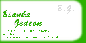 bianka gedeon business card